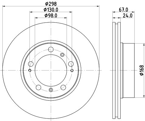 HELLA PAGID Jarrulevy 8DD 355 121-571